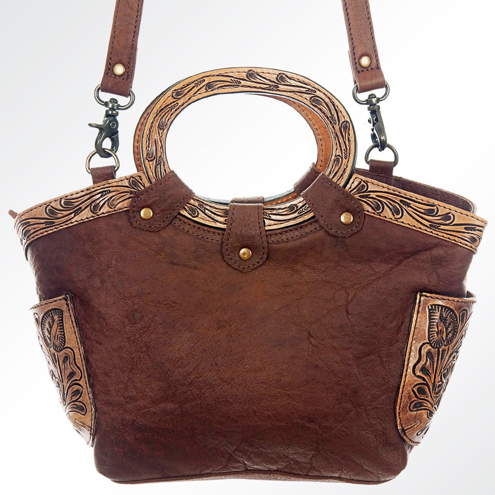 American Darling Hand Tooled Hair-On Genuine Leather