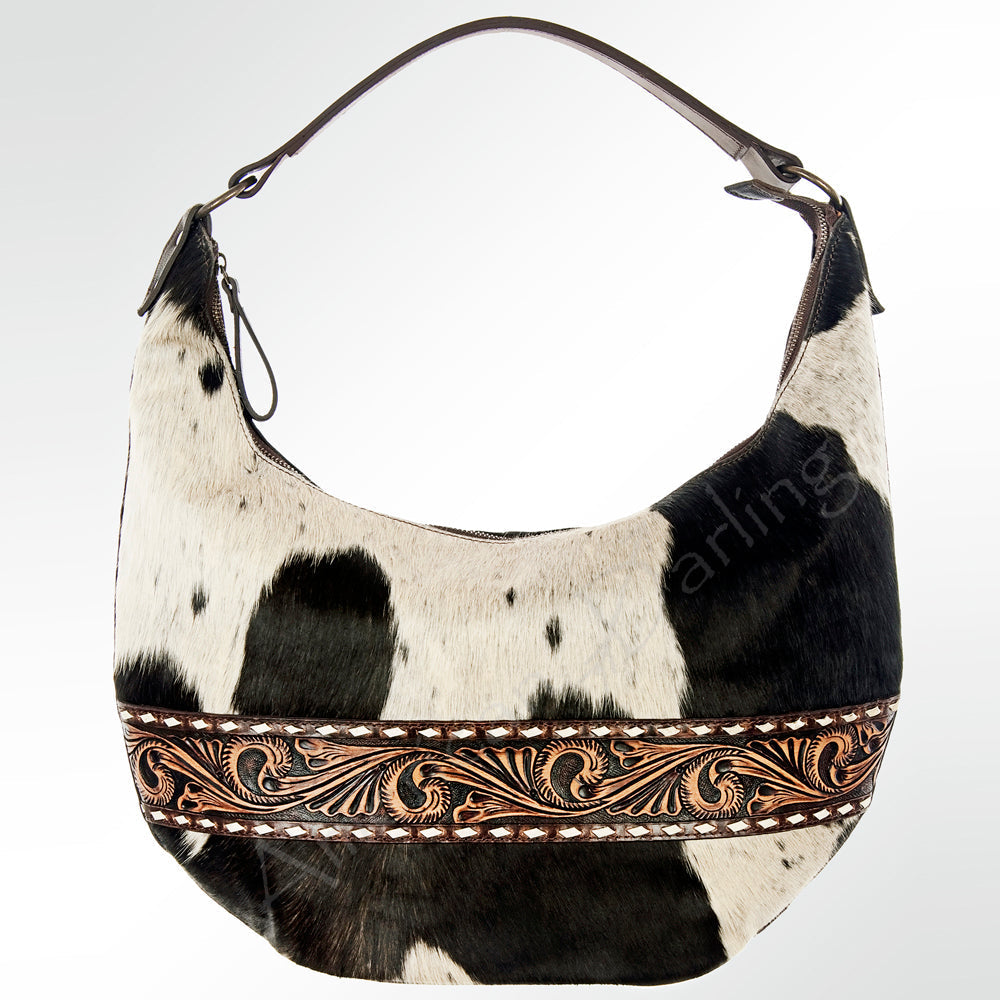 American Darling Hand-Tooled Saddle Blanket Leather Crossbody Bag