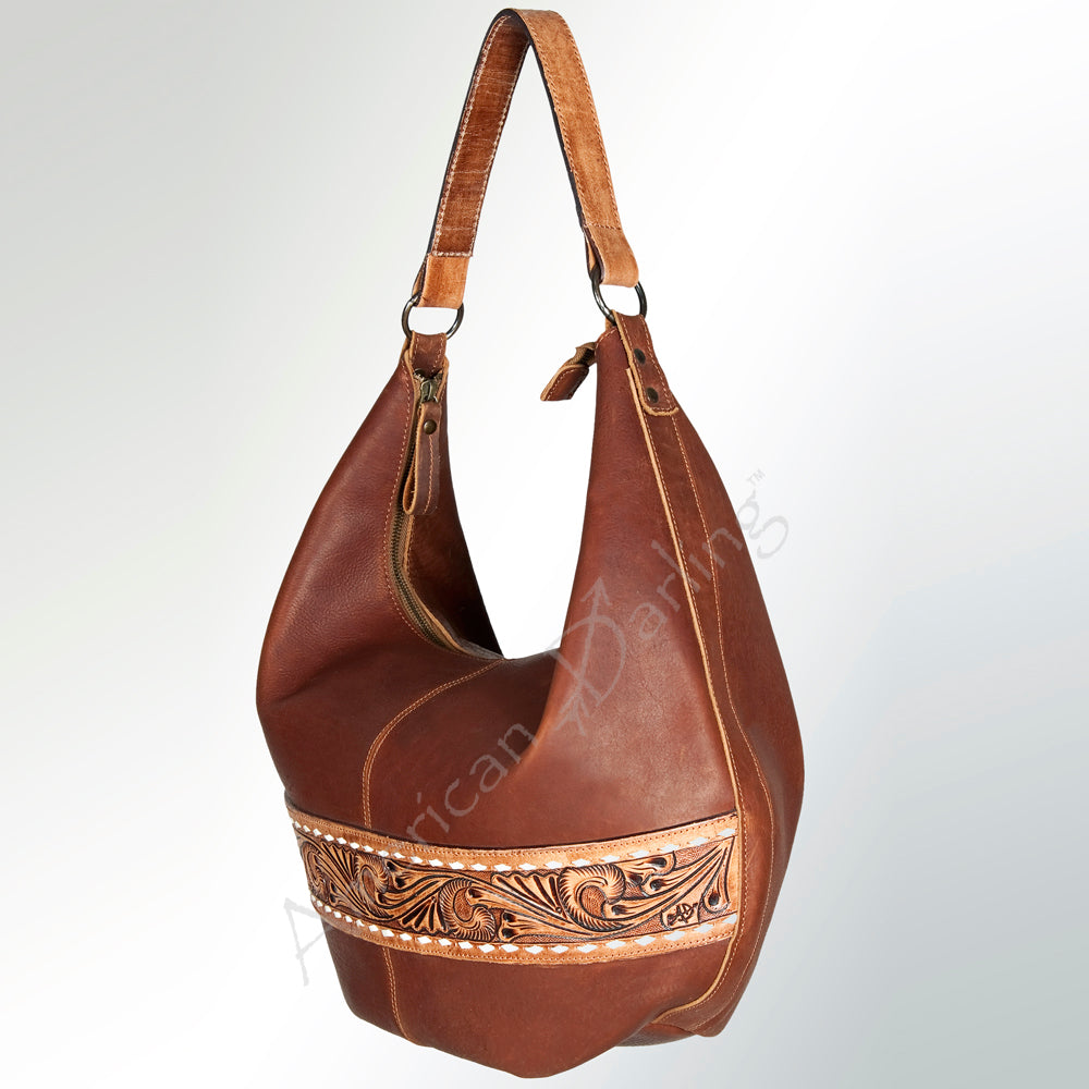 American Darling Hobo Hand Tooled Hair-on Genuine Leather