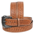HILASON Western Genuine Leather Belt for Men Women Cowboy Cowgirl Handmade Unisex Full Grain Heavy Duty Engraved Buckle Belt