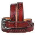 HILASON Western Genuine Leather Belt for Men Women Cowboy Cowgirl Handmade Unisex Full Grain Heavy Duty Engraved Buckle Belt