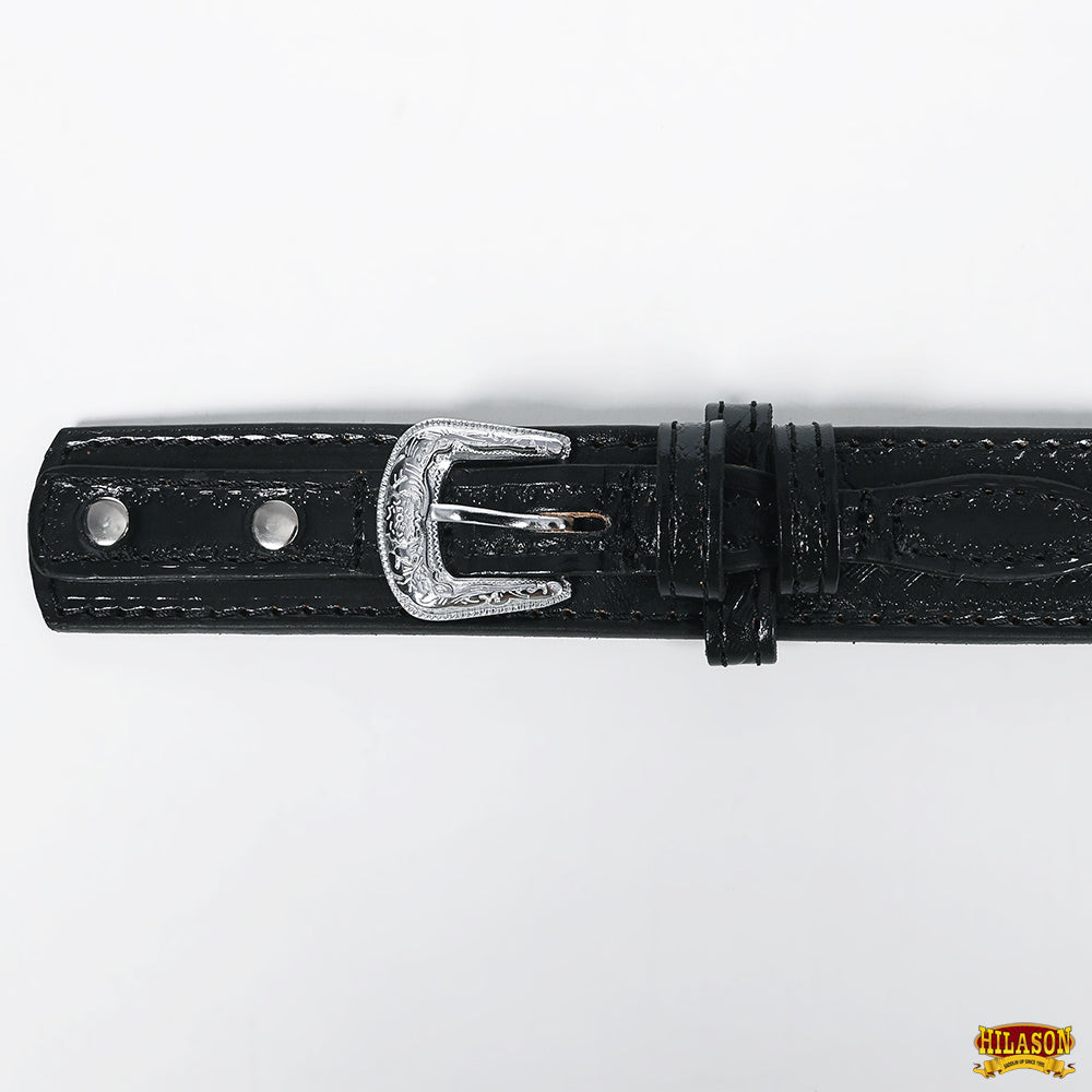 HILASON Western Genuine Leather Belt for Men Women Cowboy Cowgirl Handmade Unisex Full Grain Heavy Duty Engraved Buckle Belt