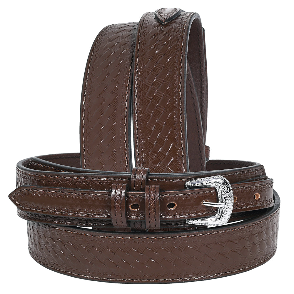 HILASON Western Genuine Leather Belt for Men Women Cowboy Cowgirl Handmade Unisex Full Grain Heavy Duty Engraved Buckle Belt
