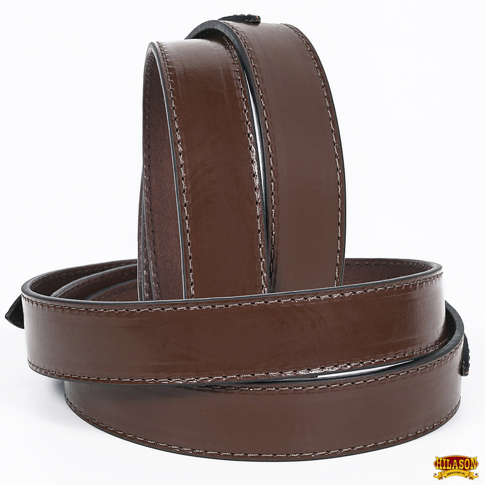 HILASON Western Genuine Leather Belt for Men Women Cowboy Cowgirl Handmade Unisex Full Grain Heavy Duty Engraved Buckle Belt