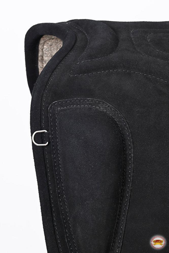 Sp100-F Baretek English Leather Bareback Horse Saddle Pad Trail Riding
