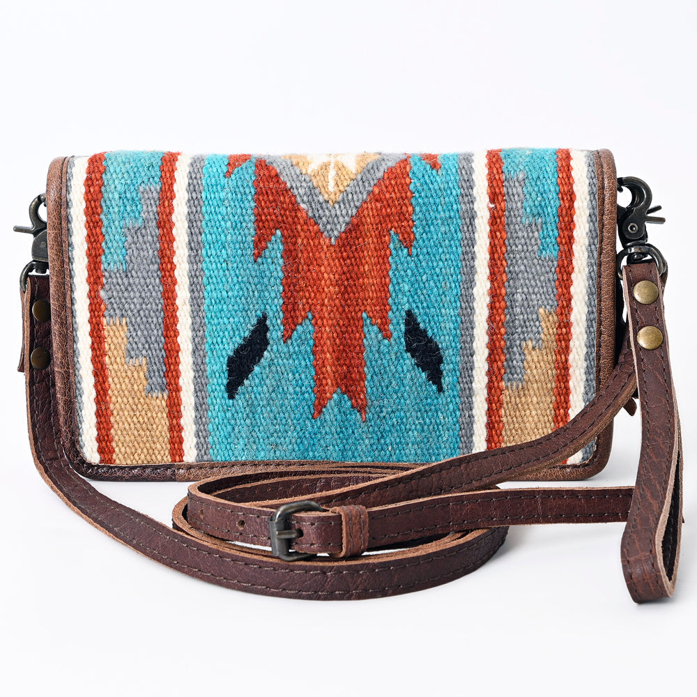 American Darling Organizer Saddle Blanket Genuine Leather Western Women Bag Handbag Purse | for Cute Travel
