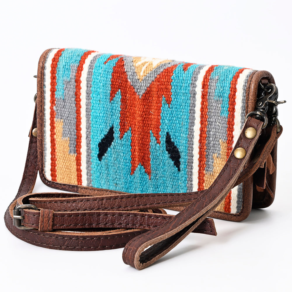 American Darling Organizer Saddle Blanket Genuine Leather Western Women Bag Handbag Purse | for Cute Travel