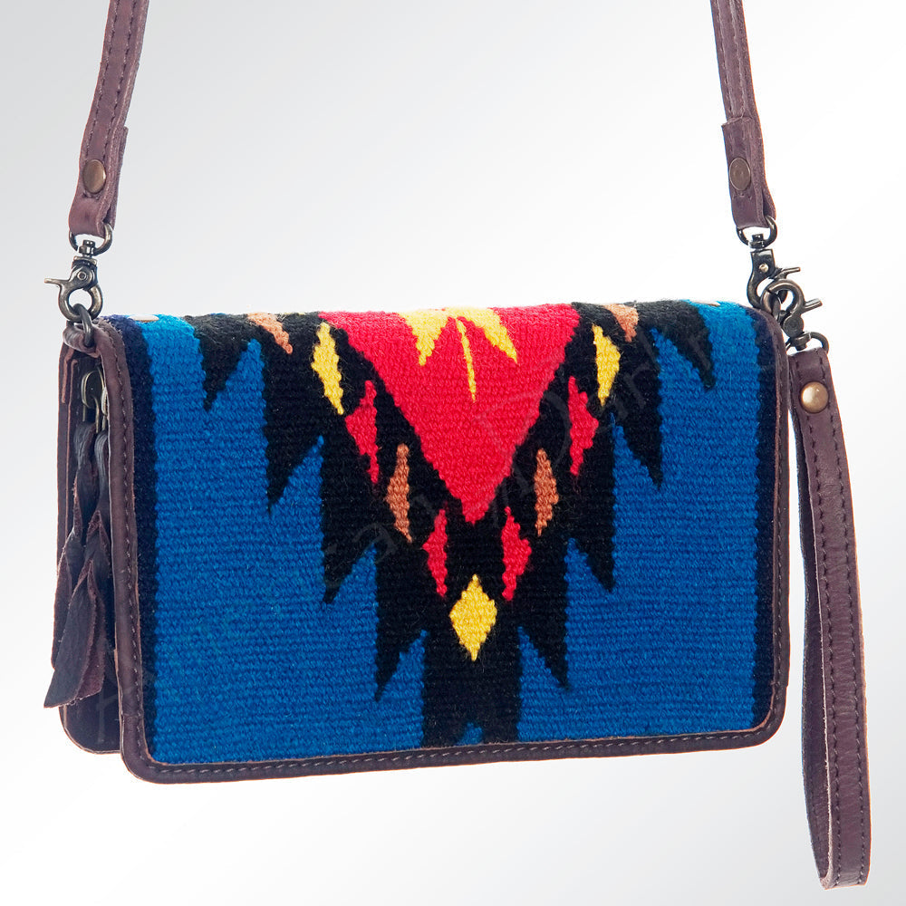 American Darling Organizer Saddle Blanket Genuine Leather Western Women Bag Handbag Purse | for Cute Travel