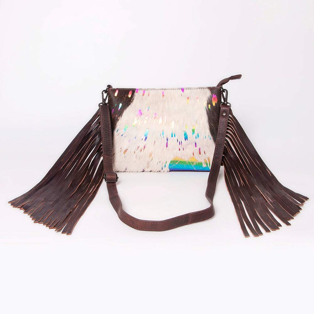 American Darling Hair-On Genuine Leather Crossbody Bag