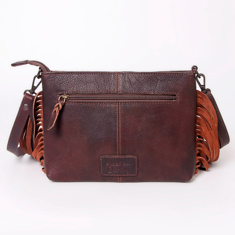 American Darling Hair-On Genuine Leather Crossbody Bag