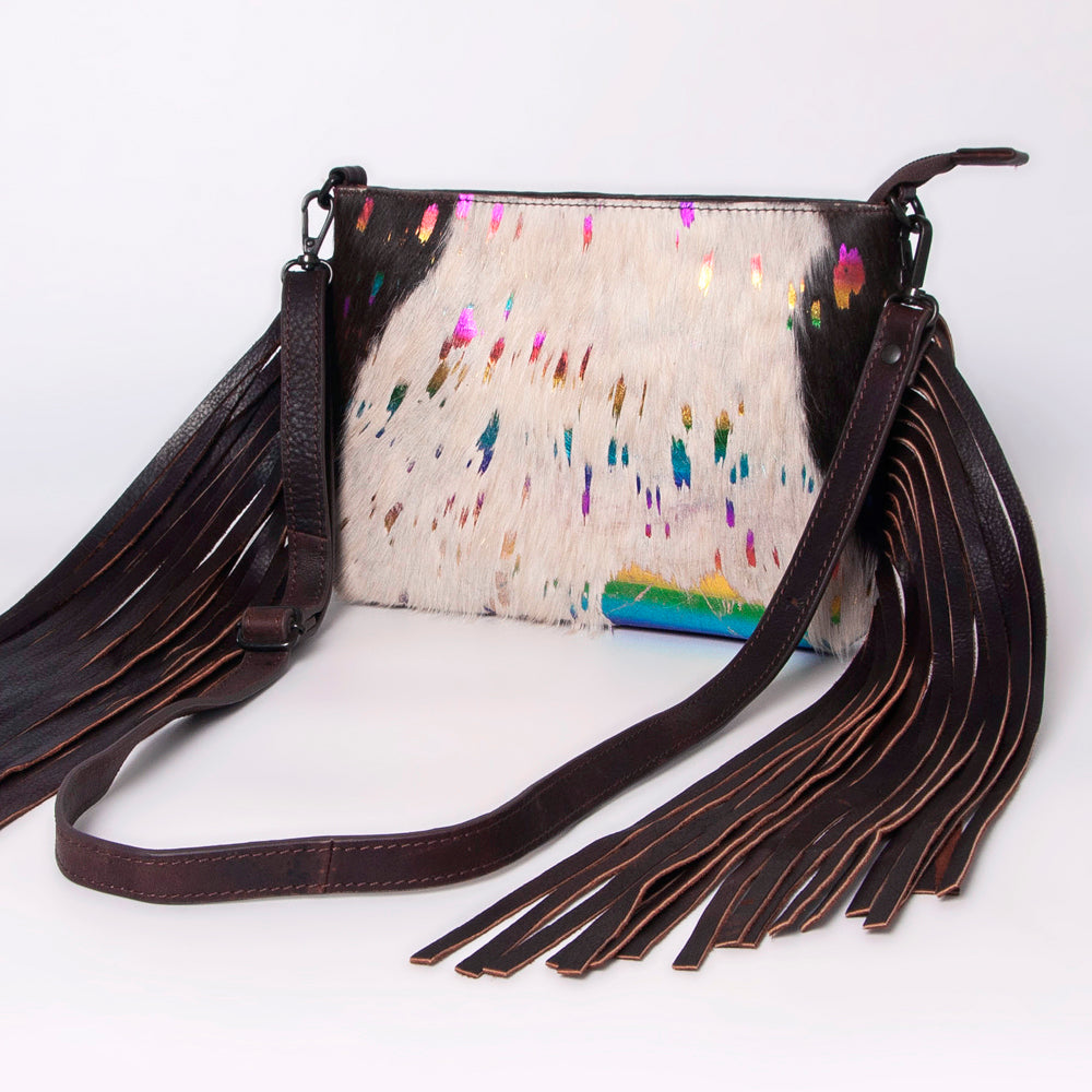 American Darling Hair-On Genuine Leather Crossbody Bag