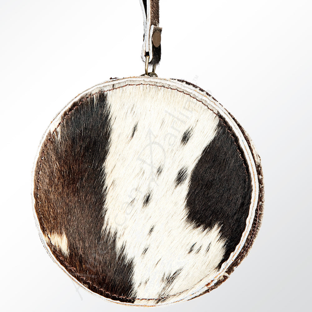 American Darling Hair-On Genuine Leather Canteen Bag