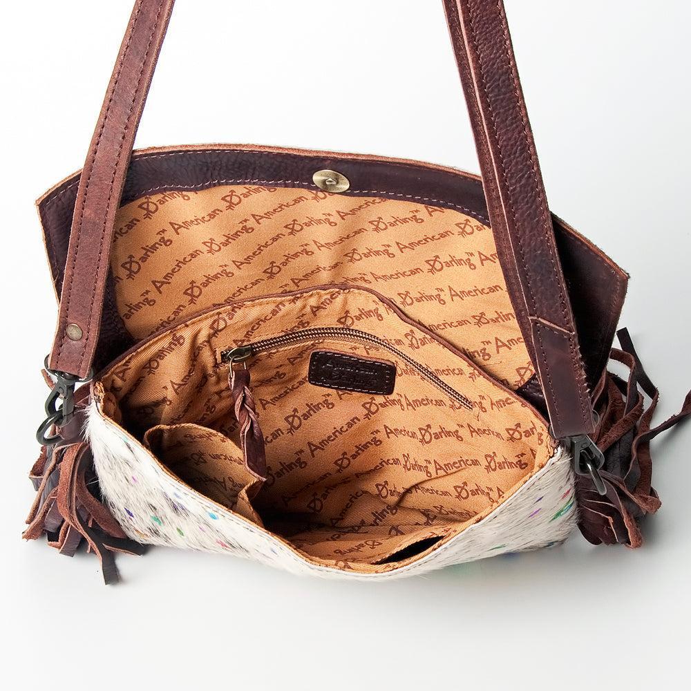 American Darling Hair-On Genuine Leather Crossbody Bag