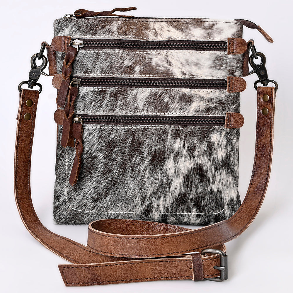 American Darling Hair-On Genuine Leather Crossbody Bag