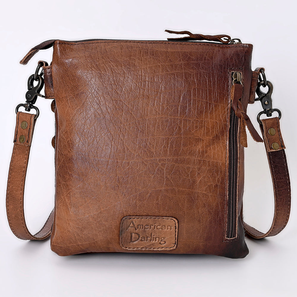 American Darling Hair-On Genuine Leather Crossbody Bag