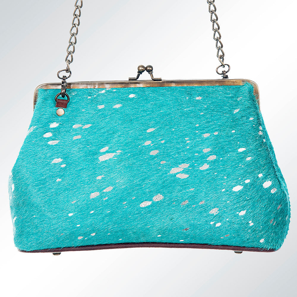 American Darling Hair-On Genuine Leather Clutch