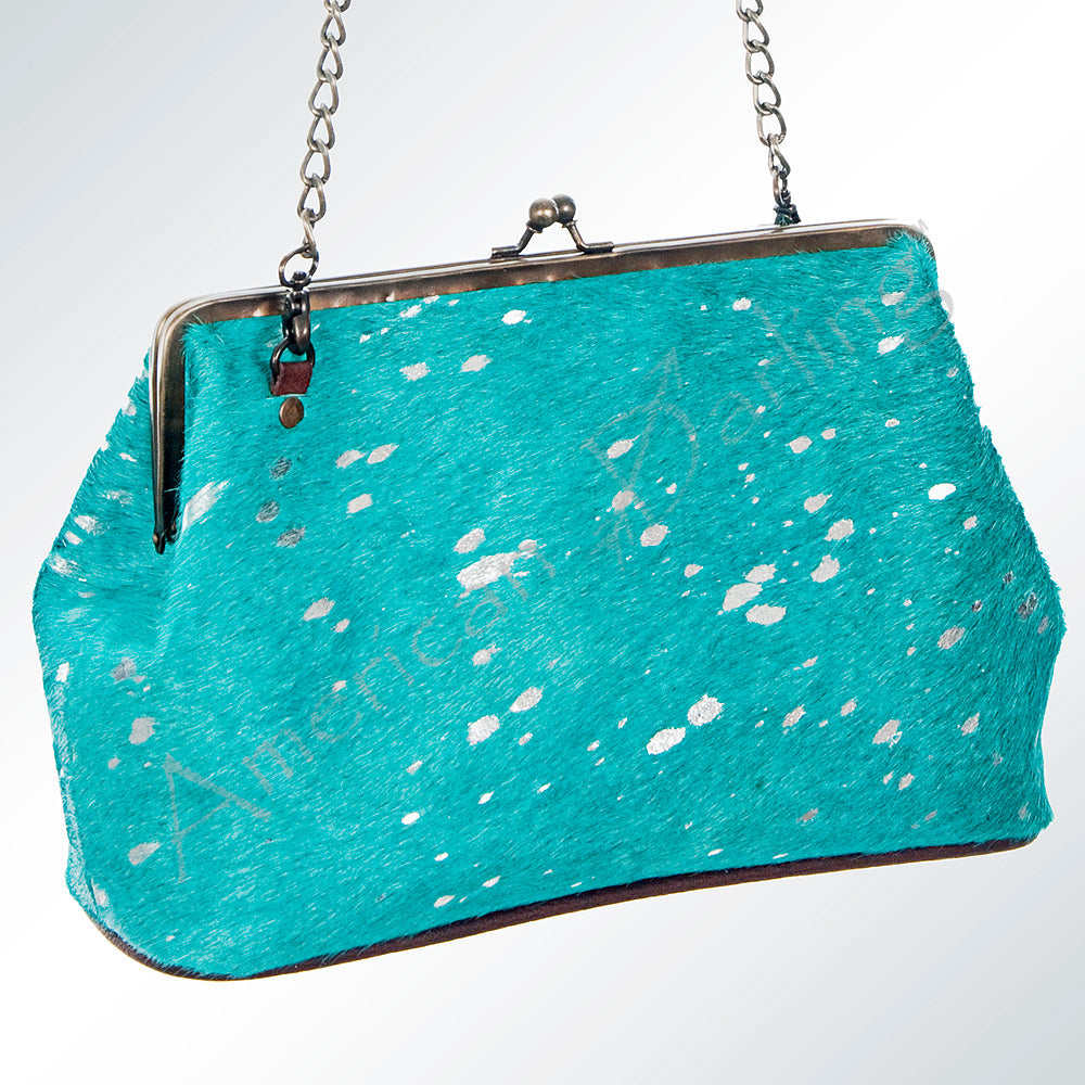 American Darling Hair-On Genuine Leather Clutch