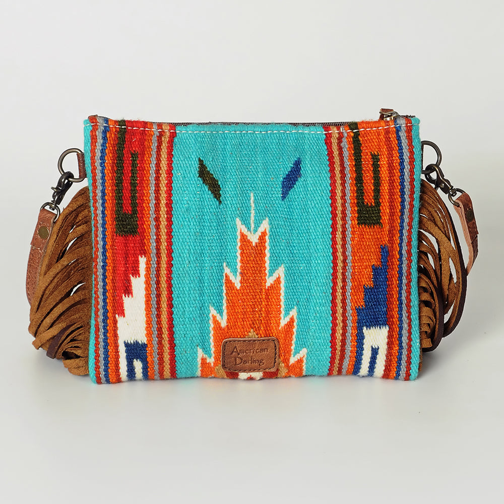 American Darling Crossbody Saddle Blanket Genuine Leather