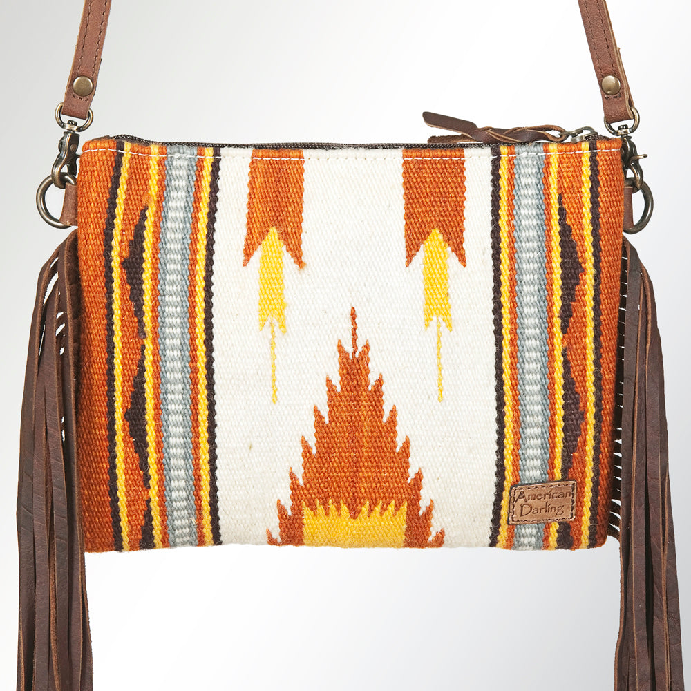 American Darling Crossbody Saddle Blanket Genuine Leather