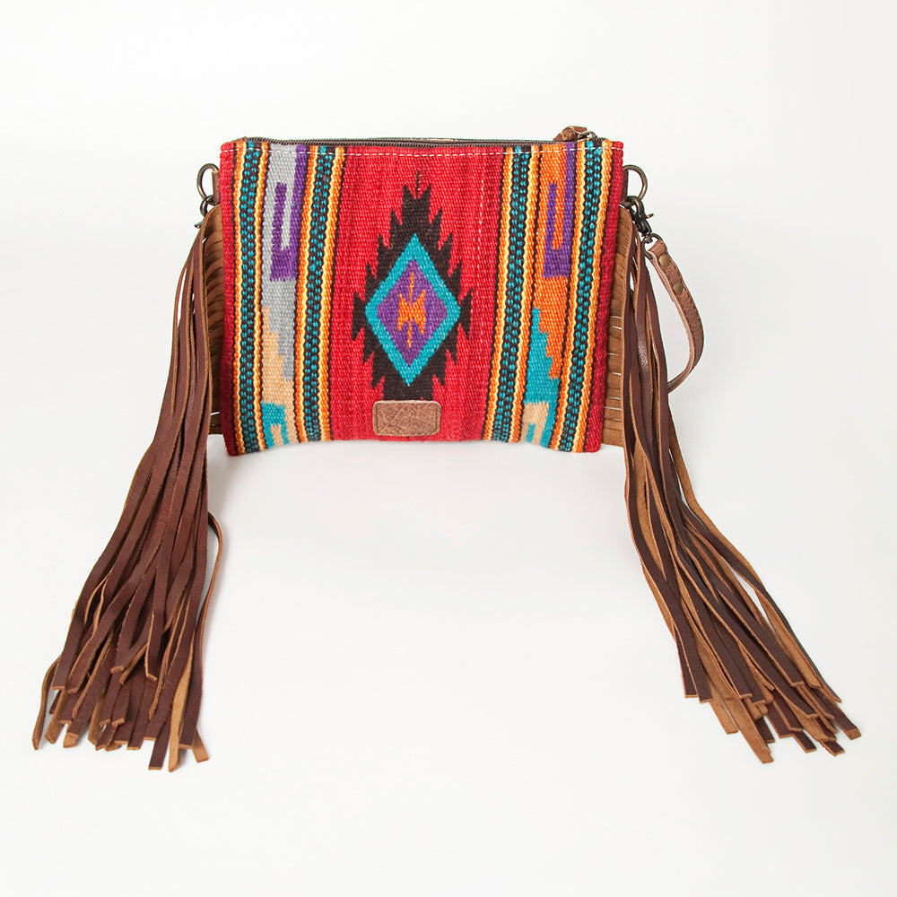 American Darling Crossbody Saddle Blanket Genuine Leather