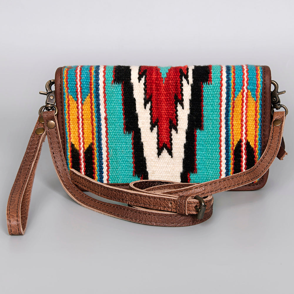 American Darling Organizer Saddle Blanket Genuine Leather Western Women Bag Handbag Purse | for Cute Travel