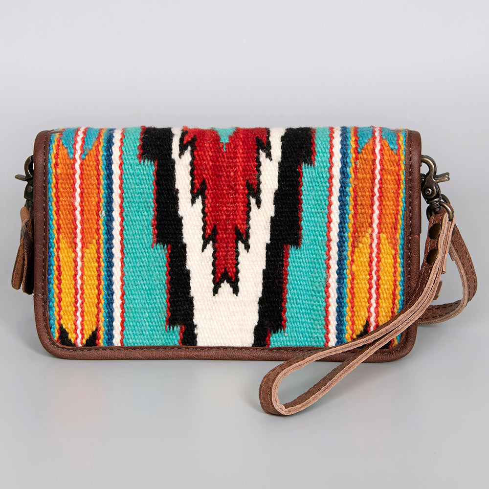American Darling Organizer Saddle Blanket Genuine Leather Western Women Bag Handbag Purse | for Cute Travel