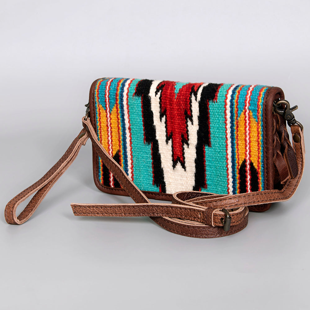 American Darling Organizer Saddle Blanket Genuine Leather Western Women Bag Handbag Purse | for Cute Travel