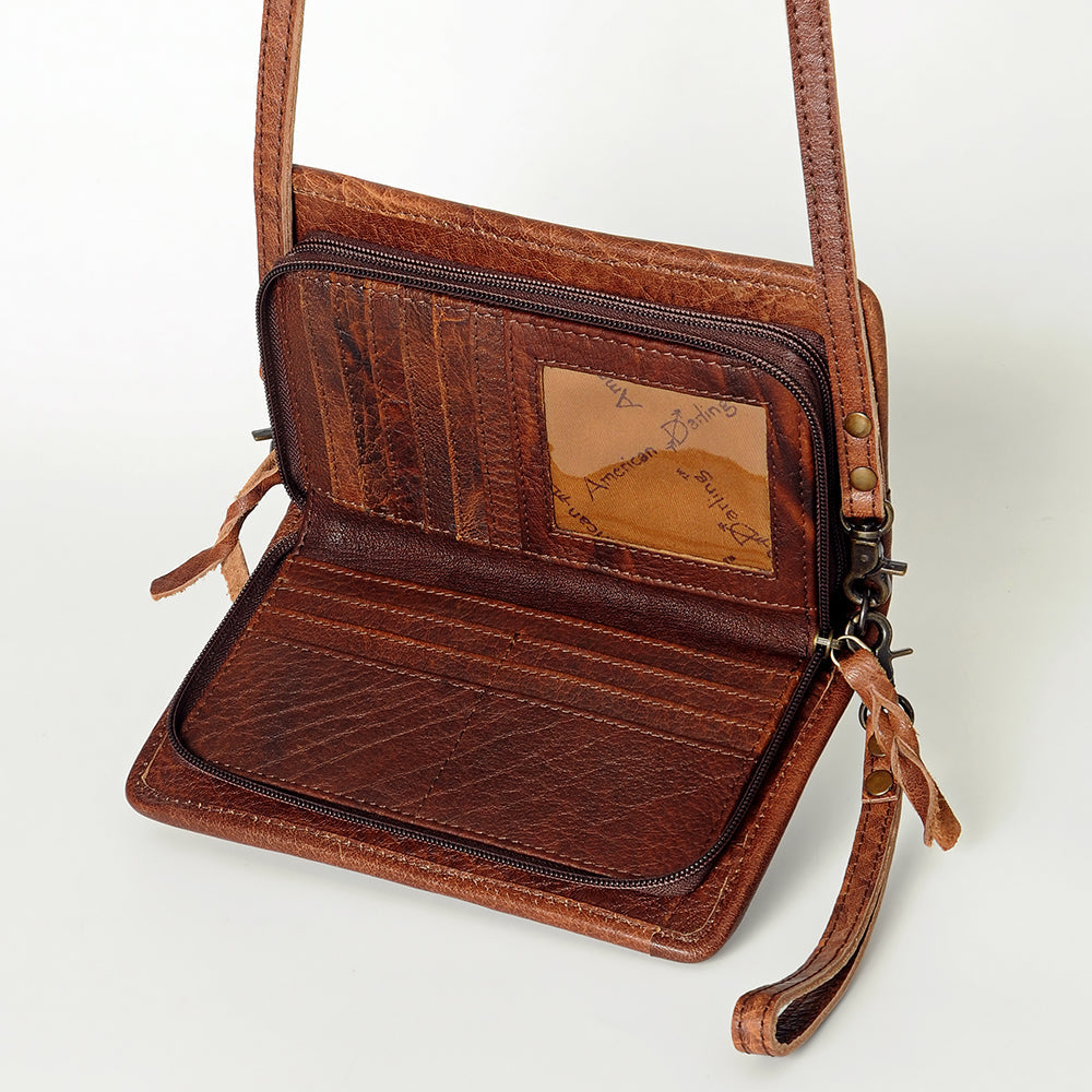 American Darling Organizer Saddle Blanket Genuine Leather Western Women Bag Handbag Purse | for Cute Travel