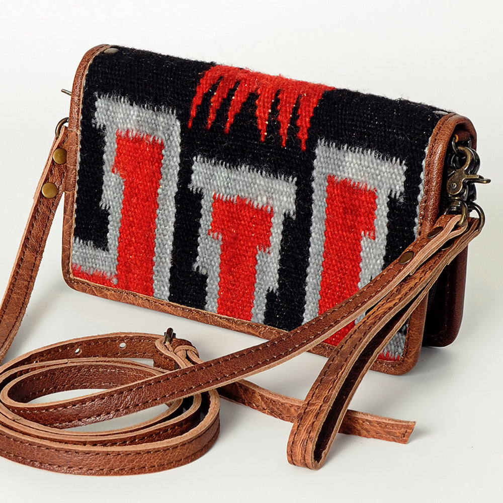 American Darling Organizer Saddle Blanket Genuine Leather Western Women Bag Handbag Purse | for Cute Travel