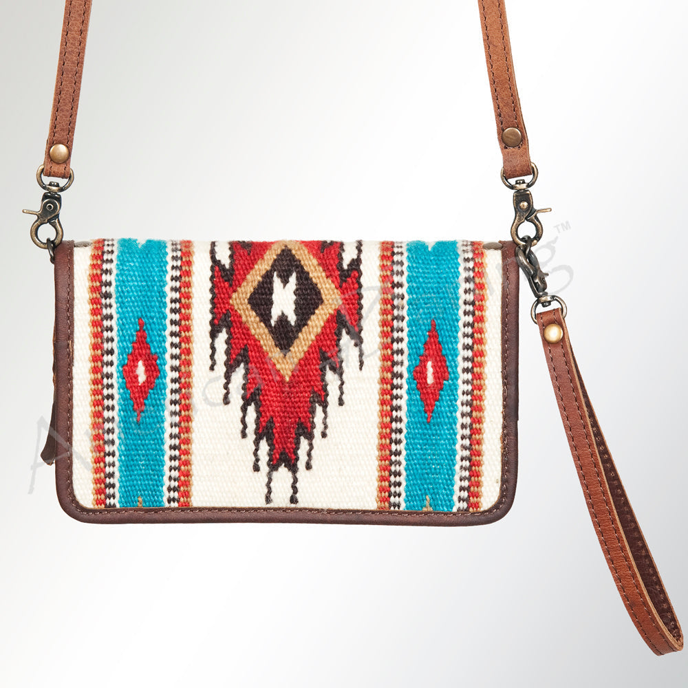 American Darling Organizer Saddle Blanket Genuine Leather Western Women Bag Handbag Purse | for Cute Travel