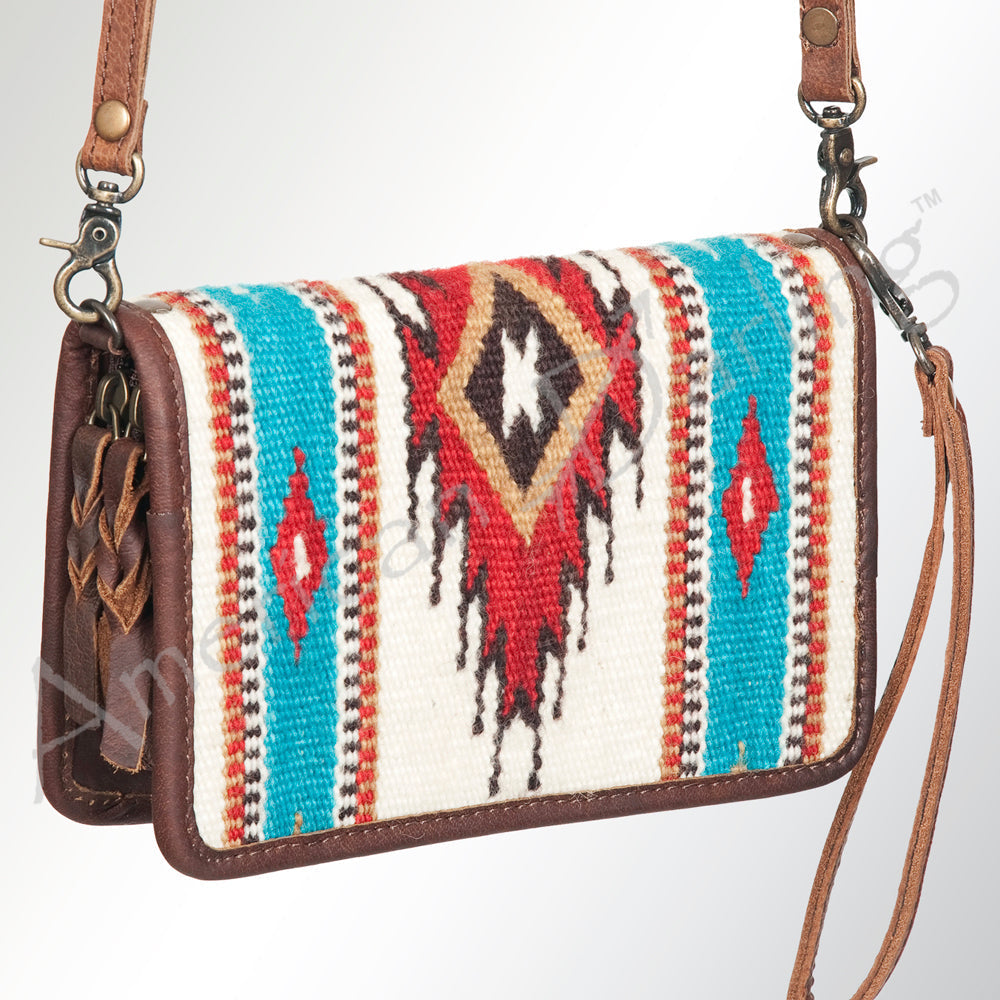 American Darling Organizer Saddle Blanket Genuine Leather Western Women Bag Handbag Purse | for Cute Travel