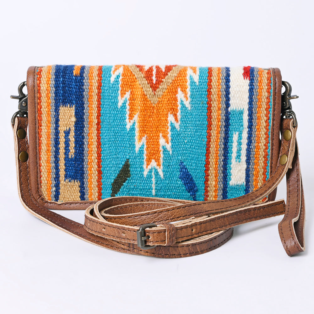 American Darling Organizer Saddle Blanket Genuine Leather Western Women Bag Handbag Purse | for Cute Travel