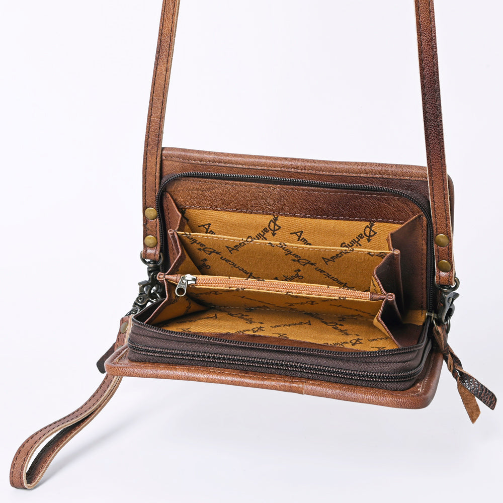 American Darling Organizer Saddle Blanket Genuine Leather Western Women Bag Handbag Purse | for Cute Travel
