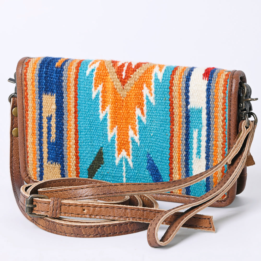 American Darling Organizer Saddle Blanket Genuine Leather Western Women Bag Handbag Purse | for Cute Travel