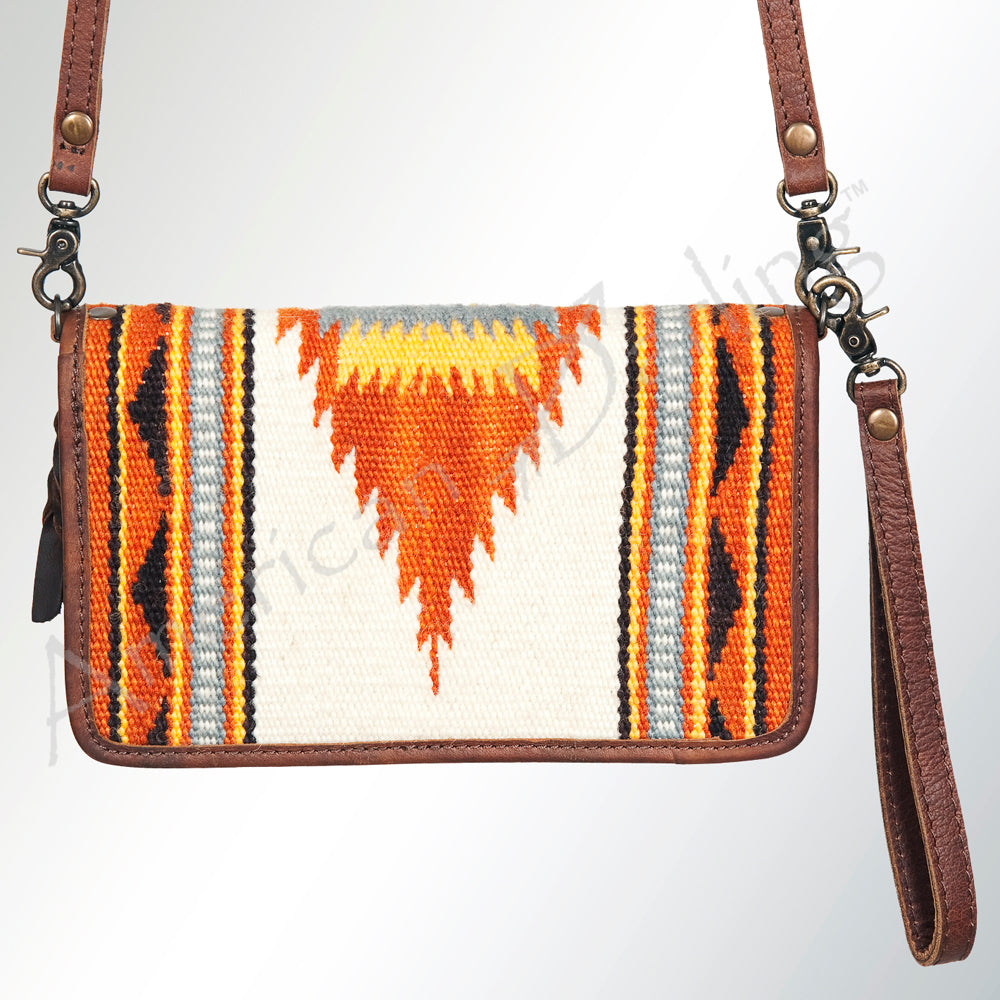 American Darling Organizer Saddle Blanket Genuine Leather Western Women Bag Handbag Purse | for Cute Travel