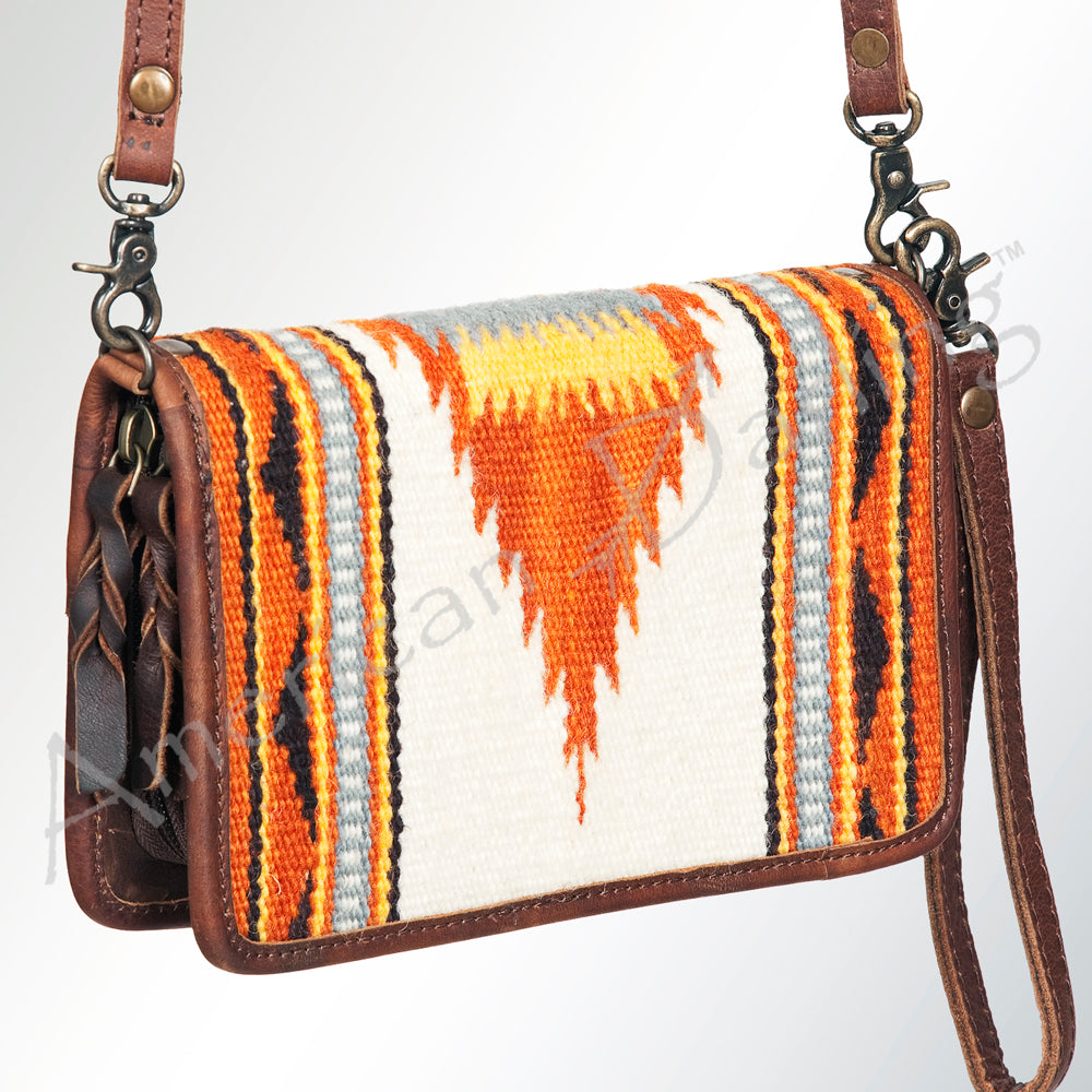 American Darling Organizer Saddle Blanket Genuine Leather Western Women Bag Handbag Purse | for Cute Travel