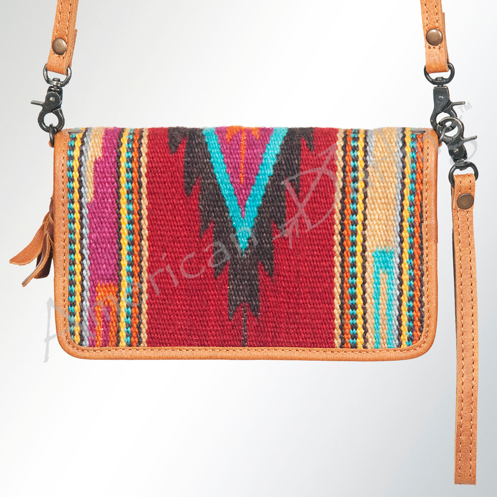 American Darling Organizer Saddle Blanket Genuine Leather Western Women Bag Handbag Purse | for Cute Travel