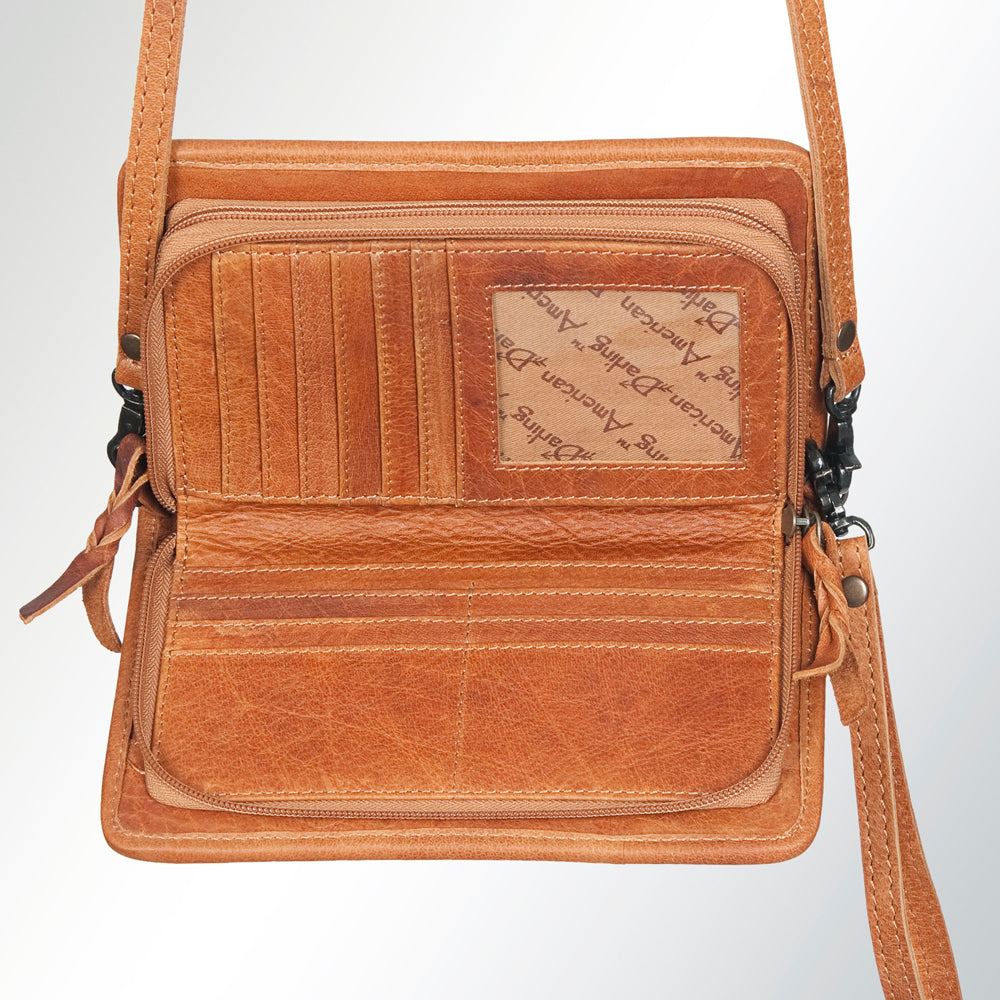 American Darling Organizer Saddle Blanket Genuine Leather Western Women Bag Handbag Purse | for Cute Travel