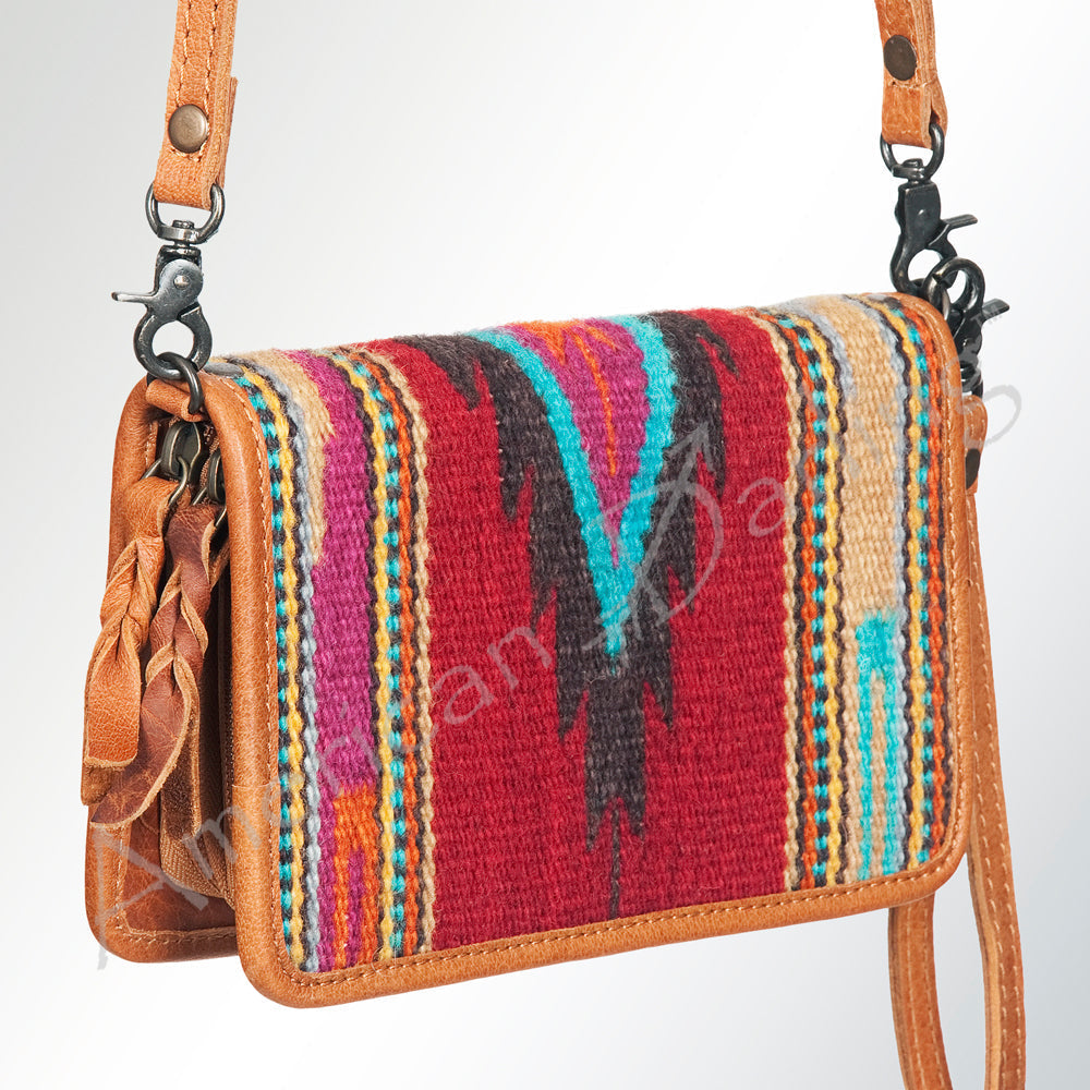 American Darling Organizer Saddle Blanket Genuine Leather Western Women Bag Handbag Purse | for Cute Travel