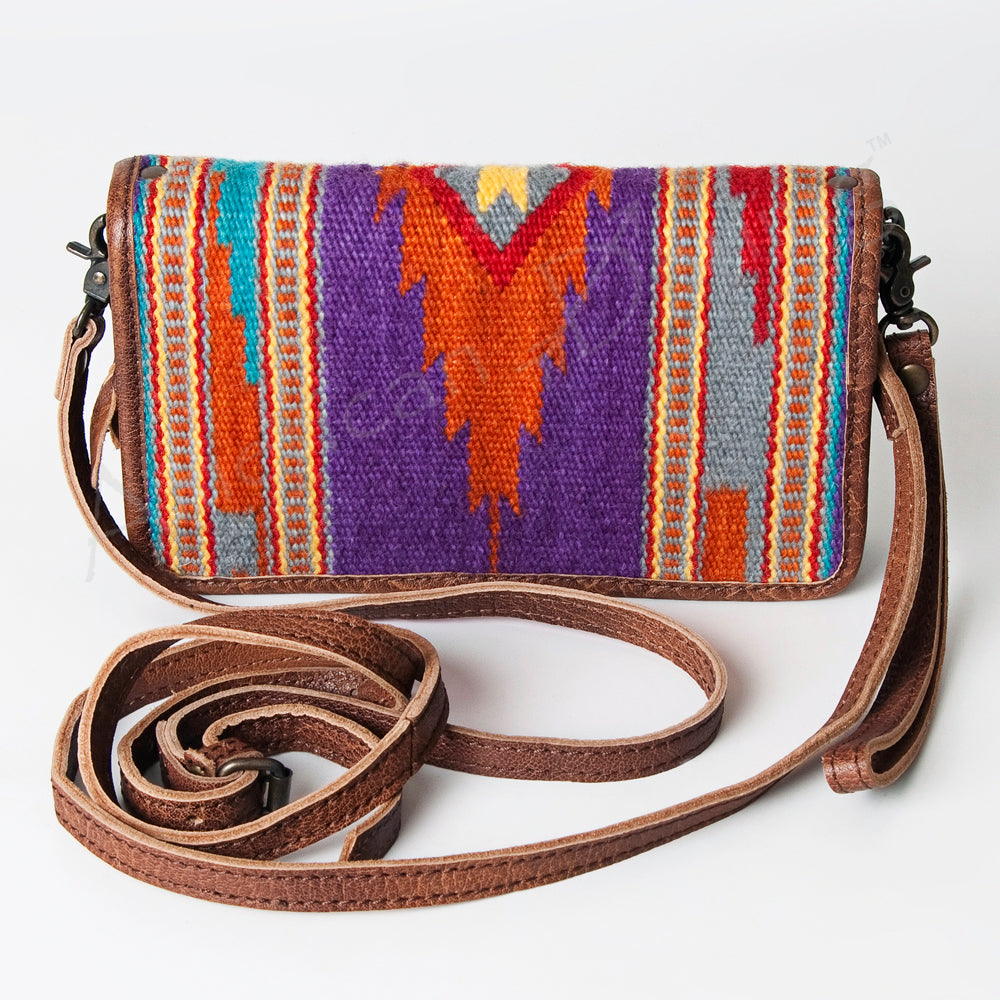 American Darling Organizer Saddle Blanket Genuine Leather Western Women Bag Handbag Purse | for Cute Travel