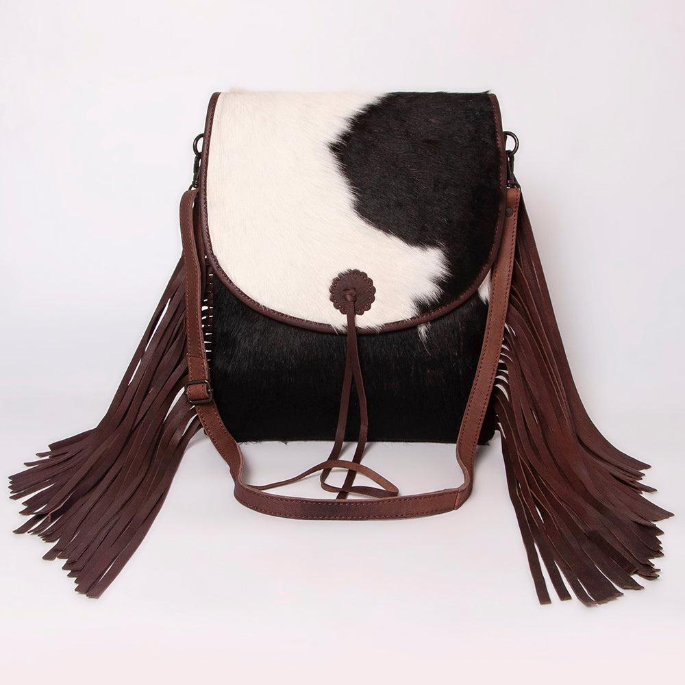 American Darling Hair-On Genuine Leather Crossbody Bag
