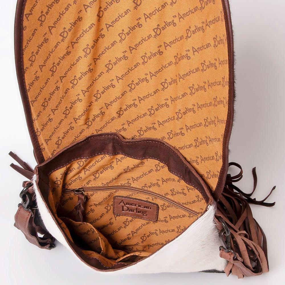 American Darling Hair-On Genuine Leather Crossbody Bag