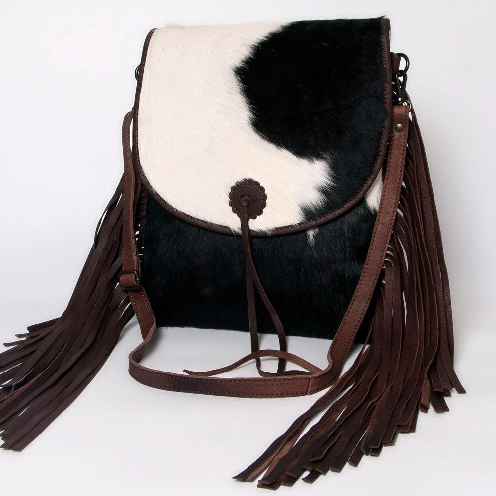 American Darling Hair-On Genuine Leather Crossbody Bag
