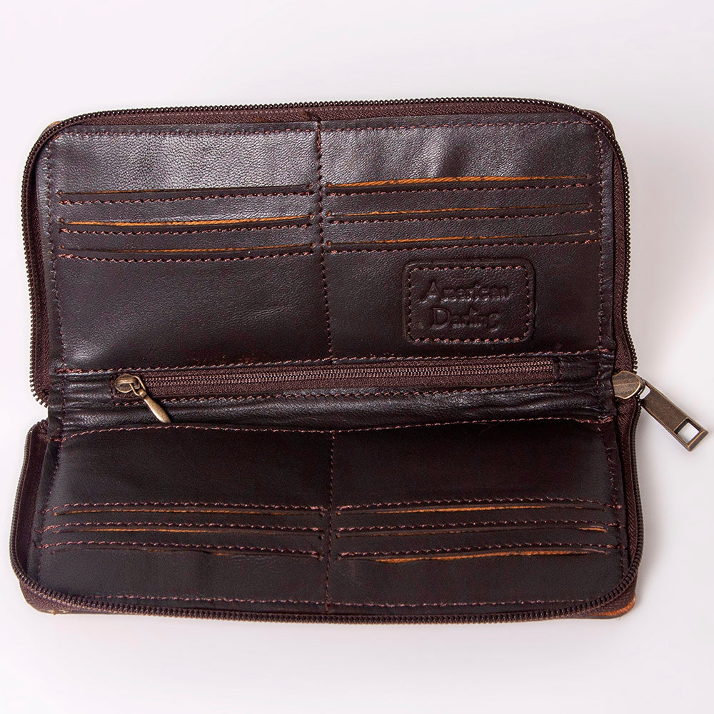 American Darling Hand-Tooled Genuine Leather Wallet
