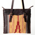 American Darling Saddle Blanket Leather Tote