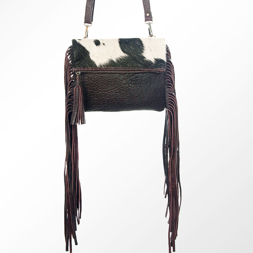 American Darling Hair-On Genuine Leather Crossbody Bag