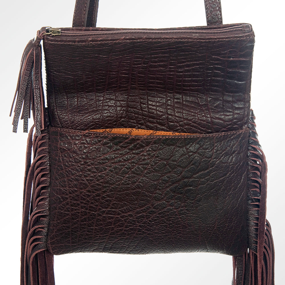American Darling Hair-On Genuine Leather Crossbody Bag