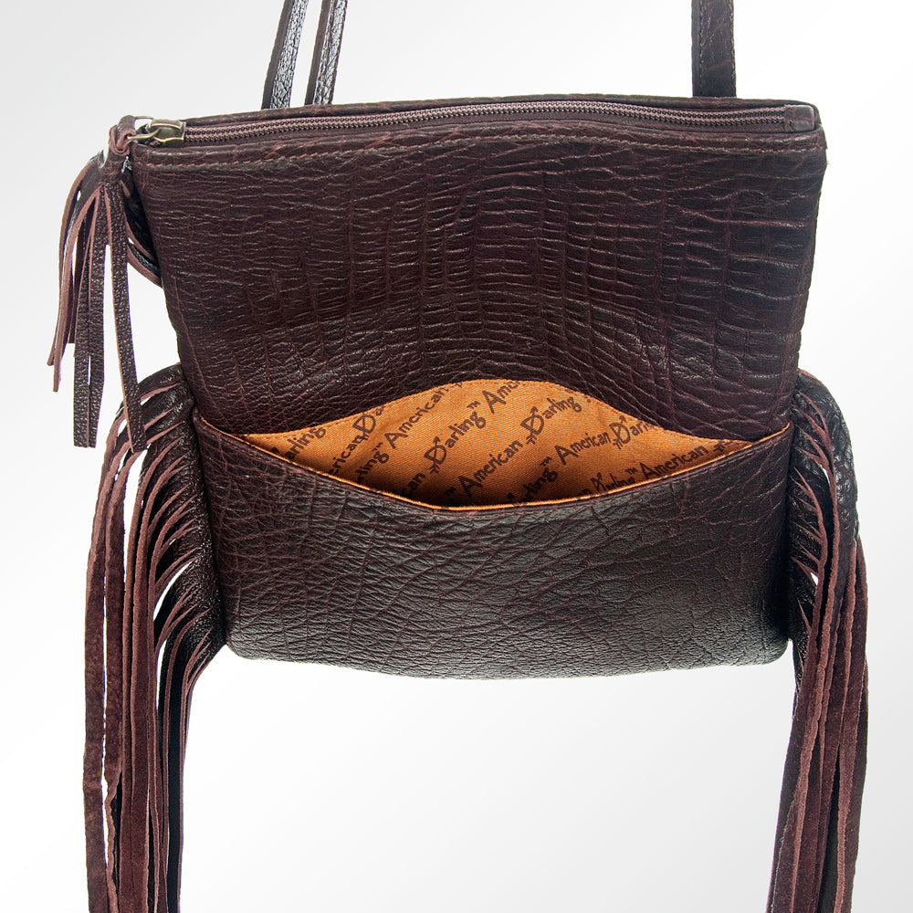 American Darling Hair-On Genuine Leather Crossbody Bag