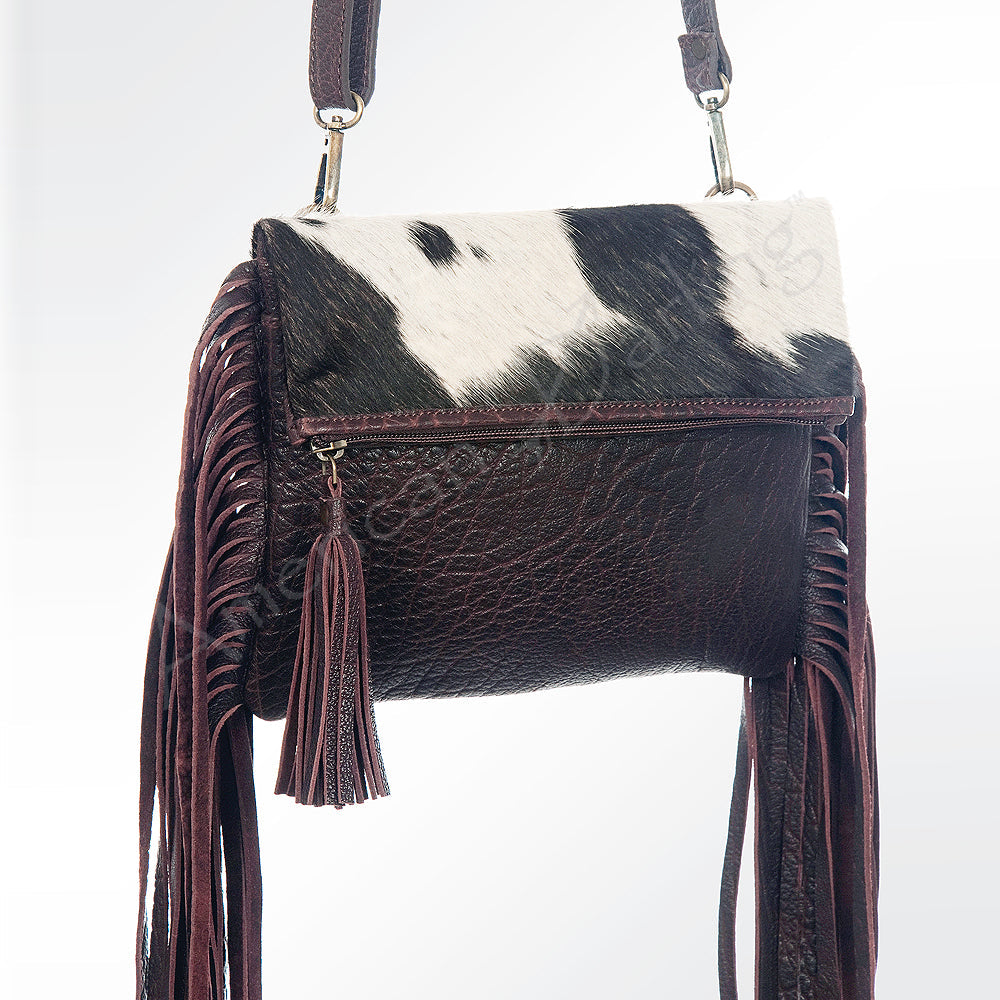 American Darling Hair-On Genuine Leather Crossbody Bag