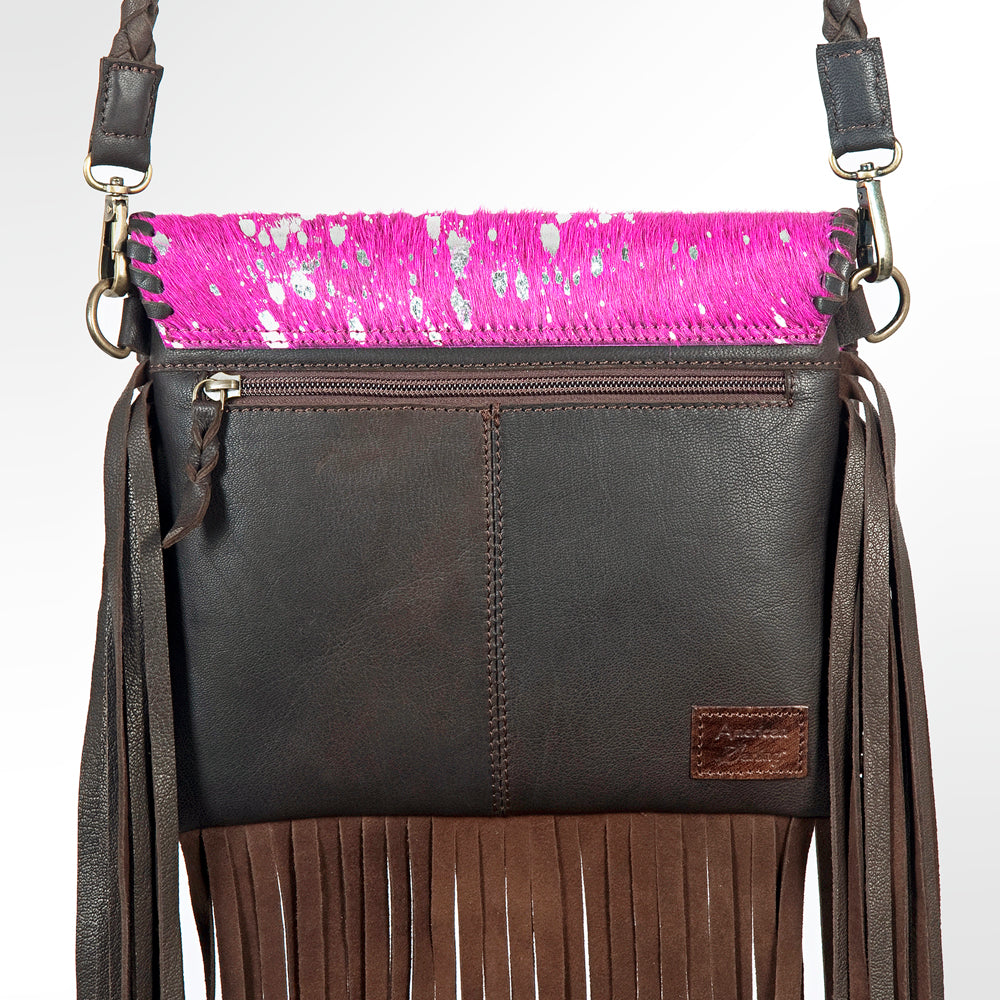 American Darling Hair-On Genuine Leather Crossbody Bag